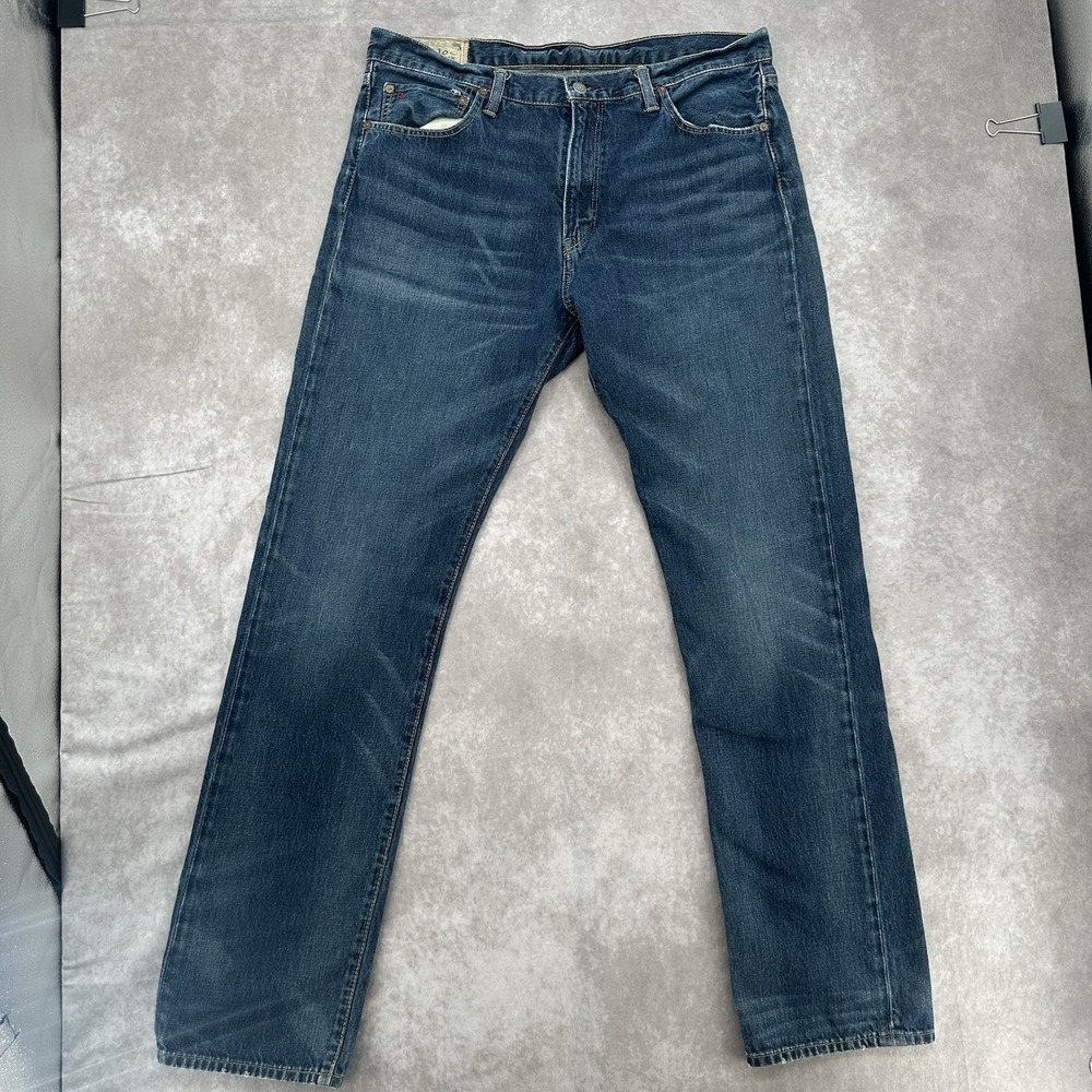 Polo Ralph Lauren Authentic Dungarees Men's 36x34 Blue Denim Straight Leg